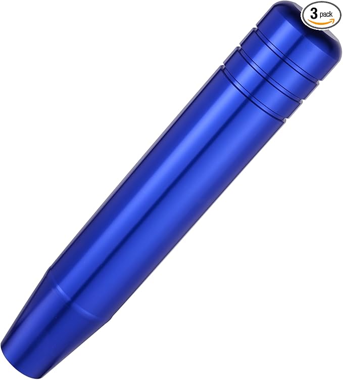 Abfer Tall Shift Knob Car Long Shifting Head Replace Weighted Gear Stick Shifter Knob Extension Fit Most Manual Automatic Transmission Vehicle, Blue