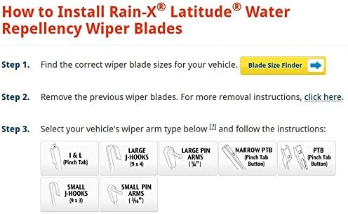 Rain-X 5079278-2 Latitude 2-In-1 Water Repellent Wiper Blades, 21 Inch Windshield Wipers (Pack Of 1), Automotive Replacement Windshield Wiper Blades With Patented Repellency Formula