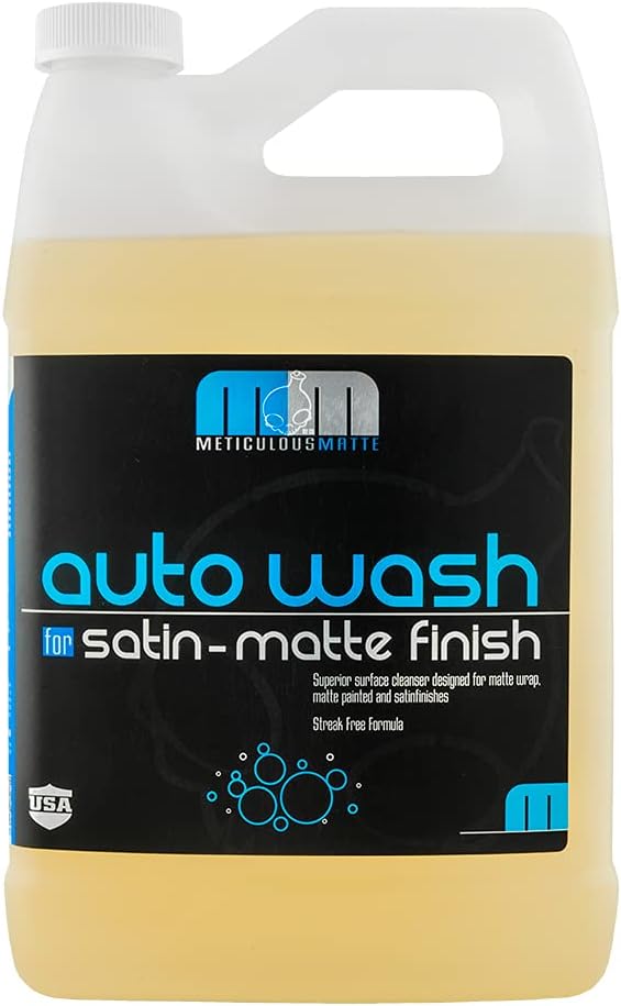 Chemical Guys CWS_995 Meticulous Matte Car Wash Soap (For Foam Cannons, Foam Guns or Bucket Washes) Safe for Satin & Matte Finish Paint, 128 fl oz (1 Gallon), Fruity Bubble Gum Scent
