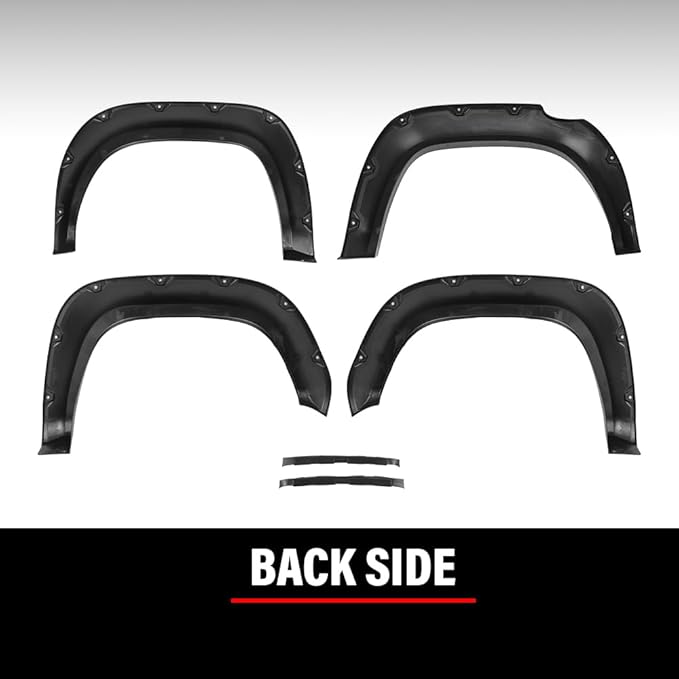 DOTCOM Fender Flares, Compatible with 2016-2022 Toyota Tacoma,Wheel Arch Cover Trim, Paintable Matte Pocket Smooth Riveted Style 4PCS