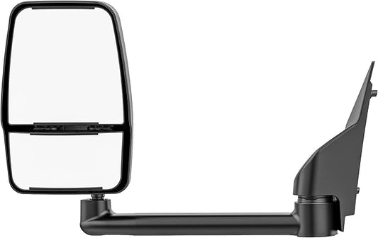 Driver Side Tow Mirror Compatible with 2003-2019 Chevy Express/GMC Savana 1500 2500 3500, Left Side Manual Folding Adjustable Towing Van Mirrors Replacement