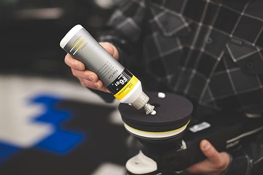Koch-Chemie - Fine Cut Polishing Compound - Silicone-Oil-Free; Designed for All Paint Types; for Removing Medium to Heavy Defects, Scratches, and Sanding Marks Up to 2500 Grade (5 Liters)