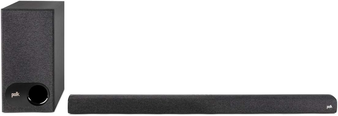 Polk Audio Signa S3 Sound Bar for TV & Wireless Subwoofer with Built-in Chromecast & Google Assistant, Low-Profile Design, Works with 8K, 4K & HD TVs, Bluetooth and Wireless Streaming