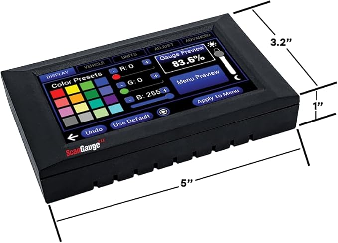ScanGauge 3 All New Touch Screen OBD2 Code Reader, Digital Gauges & Trip Computer with WiFi Updates SG3