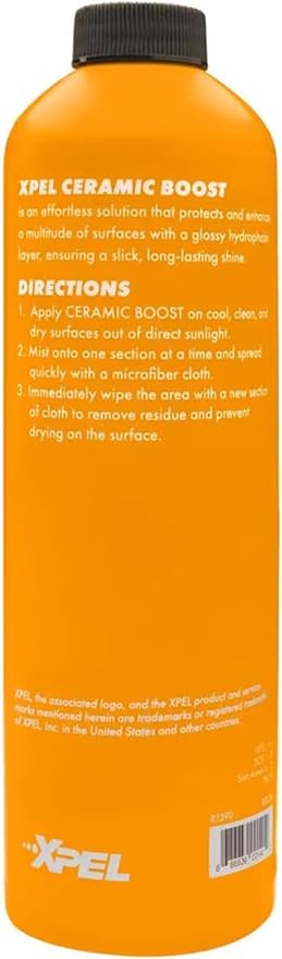 XPEL Ceramic Boost Spray Coating, 16oz - Silicon Dioxide Car Detailing Spray, Beads and Repels Water, Dust, Lint, and Protects Against Debris - Safe for Cars, Trucks, Motorcycles, RV's & More