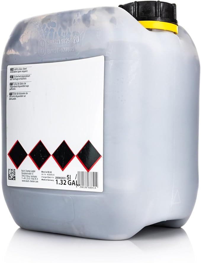 Koch-Chemie - Micro Cut Polishing Compound - Silicone Oil-Free; Permanent Removal of Holograms, Fine Scratches, and Sanding Marks to P3000 Grain Size; High Gloss Finish (5 Liters)