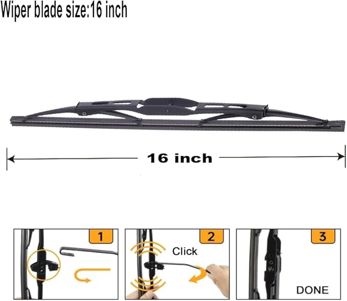 16''Rear Windshield Wiper Blade For Chrysler Town & Country IV 2009-2016 Land Rover Discovery LR3 LR4 2004-2016 Dodge Caravan MK4 2001-2007 back Windscreen Wiper blades