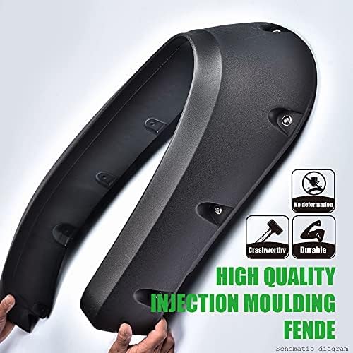 G-PLUS Fender Flares Wheel Cover trim Guards 4Pcs Compatible with 2010-2017 Dodge Ram 2500/3500 Factory Style(Do Not Fit Dually&Chassis Cab Models)