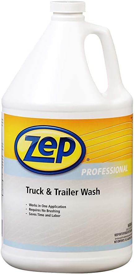Zep Truck and Trailer Wash - 1 Gallon (Case of 4) 1041477 - Removes Exhaust Deposits, Road Film and Bugs from Painted Vehicle Surfaces
