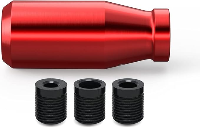 （Red Racing JDM Type-R Style 6 Speed Manual Universal Gear Shift Knobs Fit Compatible with Mazda Tacoma STi Nismo 2004 Honda Accord Subaru