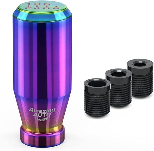 （Multicolor） Racing JDM Type-R Style 6 Speed Manual Universal Gear Shift Knobs Fit Compatible with Mazda Tacoma STi Nismo 2004 Honda Accord Subaru