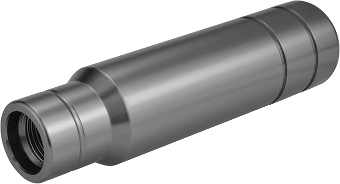 Abfer Weighted Shift Knob, 5" Aluminum Gear Shifter Knobs Metal Stick Shifting Lever Fit Most Automatic Manual Vehicle (Gray)