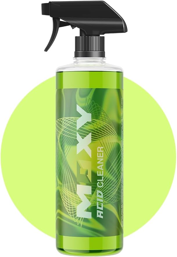 Moxy Acid Wheel and Tire Cleaner (16oz) - Professional Car Wash Wheel Cleaner - Cleaning Spray for Car Detailing - Wheel Cleaning Kit Safe for Cars, SUVs, Motorcycles, RVs, and Trucks