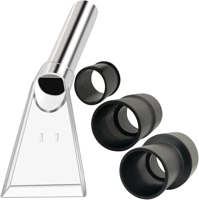 TunaMax Universal Work with All Shop Vacs with 2-1/2" & 1-7/8" & 1-1/4" Three Adapters Clear Extractor Attachment for Carpet Cleaning & Auto Detailing, Extraction Accessory for Wet Vacuum Cleaners
