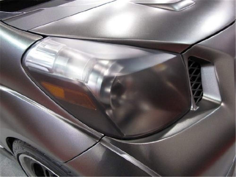 12 by 48 Inches Self Adhesive Headlight, Tail Lights, Fog Lights Tint Vinyl Film with Tools (Matte Black)