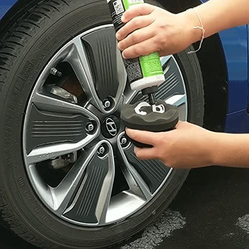 IPELY 6 Pack Large Tire Shine Applicator Pad, Durable and Reusable Hex-Grip Tire Dressing Applicator Pad for Applying Tire Shine