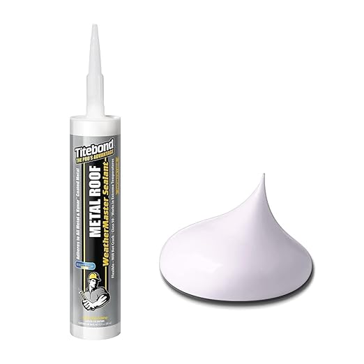 Titebond WeatherMaster Metal Roof Sealant 61051 White 9.5 Oz.