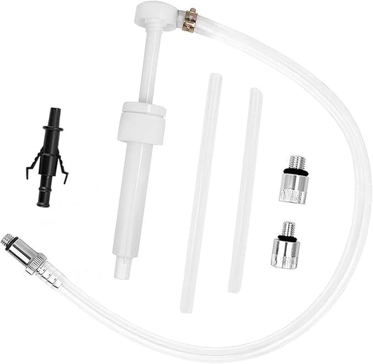 1 Set Transmission Fuel Pump Kit, Car Lower Unit Gear Oil Extractor for Differential & Transmission, Manual Hand Push Change Oil Kit, 8cc Per Pumps Stroke Fuel Dispenser (White)