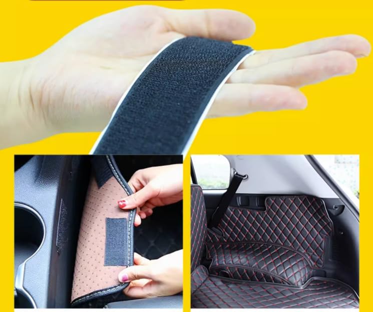 Customized Personalized Car Mats - All Weather Men's and Women's Floor mats Suitable for 99% of vehiclesPads Protection Non-Slip Leather Floor Liners (Purple and Black Beige)