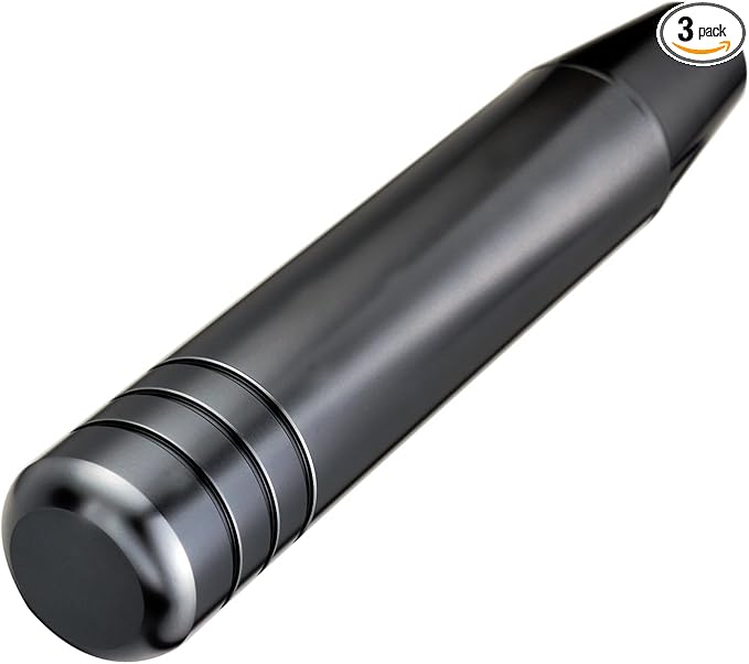 Abfer Weighted Shift Knob Tall Gear Stick Shifting Extension Car Long Shifter Knob Fit Most Manual Automatic Transmission Vehicle, Gray