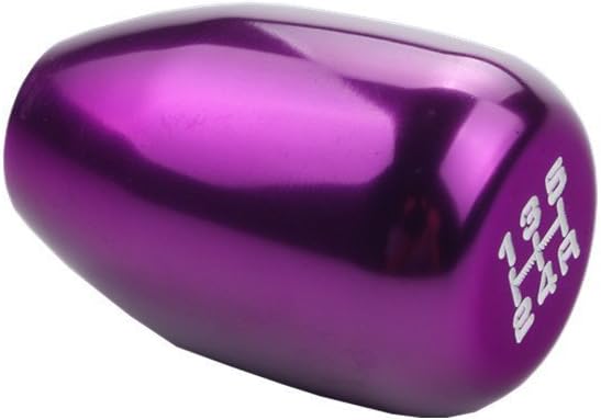 DEWHEL 5 Speed Manual Gearbox Shift Knob M12x1.25 Screw On Aluminum Purple