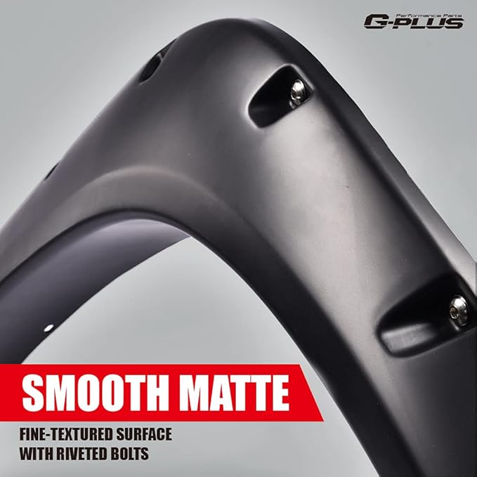 G-PLUS Fender Flares Pocket Rivet Style Wheel Cover Compatible with 2002-2008 Dodge Ram 1500/2003-2009 Ram 2500 3500 (Fleetside Models Only)