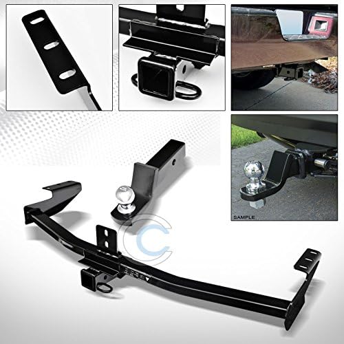 Class 3 Trailer Hitch Receiver 2" + Loaded Ball Mount Kit - Compatible with 2006-2014 Honda Ridgeline All Models - 5000 lbs Towing Capacity - Includes Trailer Ball, Pin & Clip - Heavy Duty