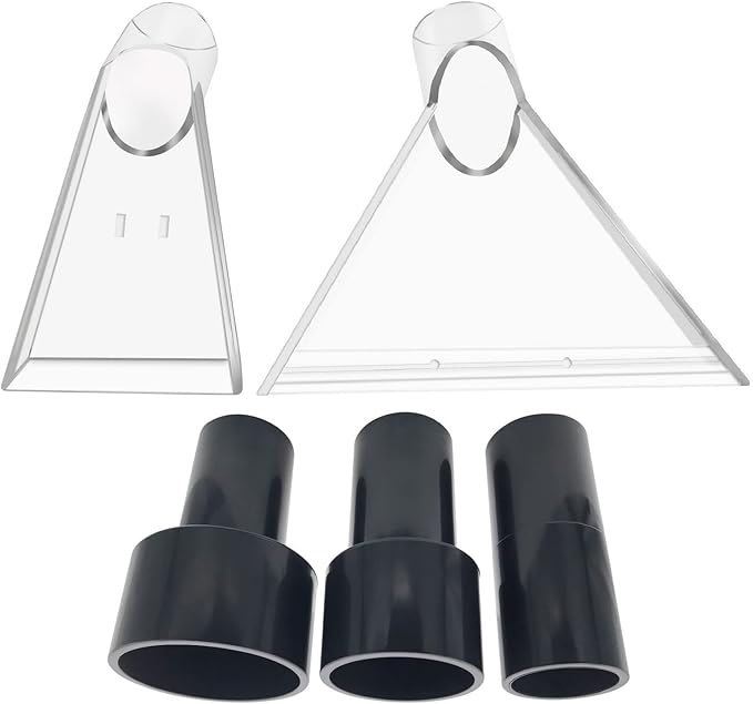 TunaMax Universal Work with All Shop Vacs with 2-1/2" & 1-7/8" &1-1/4" Three Adapters Extractor Attachment for Upholstery & Carpet Cleaning & Auto Detailing