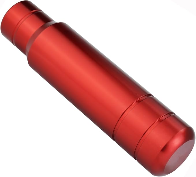 Abfer Weighted Shift Knob Aluminum Car Gear Stick Shifter Handle Shifting Lever Head Fit Most Automatic Manual Vehicle (Red)