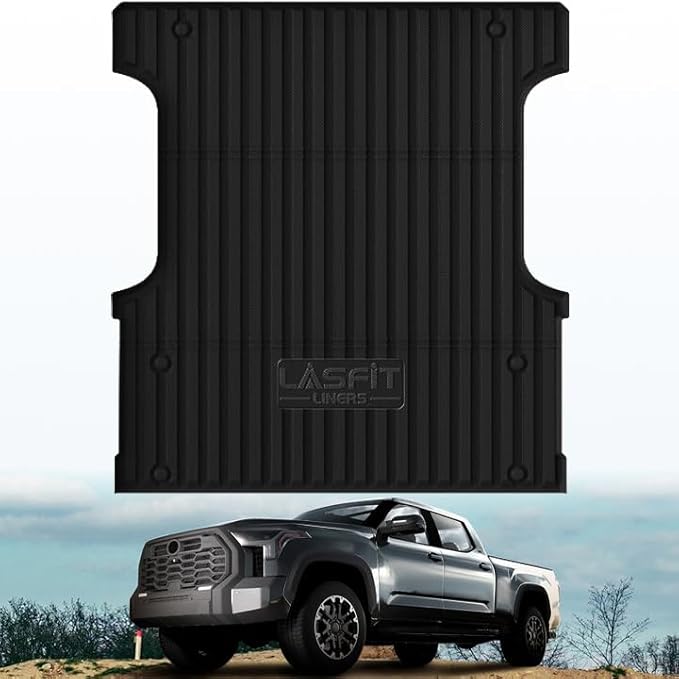 LASFIT Bed Mat for Toyota Tundra 2022-2026 5.5FT/5.5' Truck Bed, All Weather 5.5 FT Bed Liner for Toyota Tundra 2026 2025 2024 2023 2022 Accessories TPE Trunk Mat Cargo Mat (Not Fit Drop-in Liners)