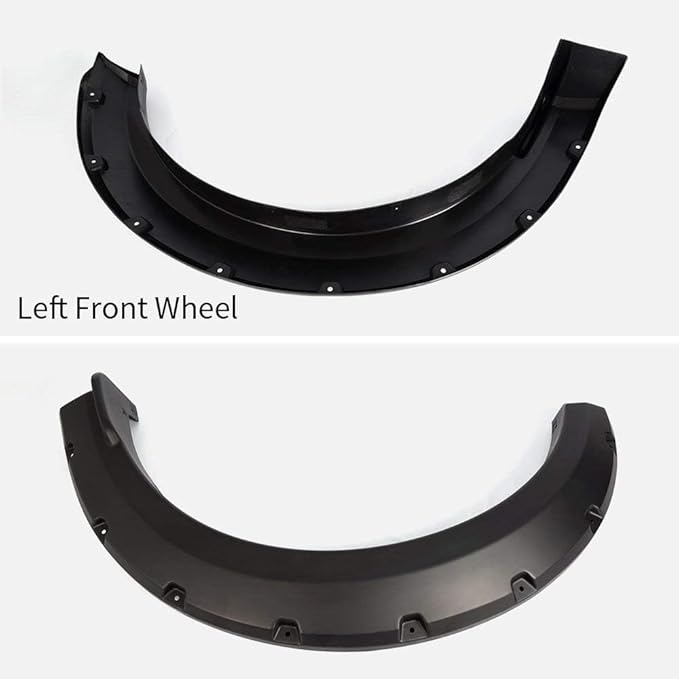 4PCS Fender Flares Fit Ford F150 2015-2017 Styleside with 67.0" / 78.8" / 97.4" Bed Length Models Only Smooth Riveted Style Wheel Trim Accessories