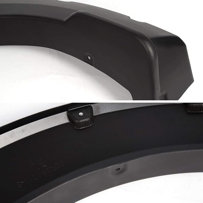 4PCS Fender Flares Fit Ford F150 2015-2017 Styleside with 67.0" / 78.8" / 97.4" Bed Length Models Only Smooth Riveted Style Wheel Trim Accessories