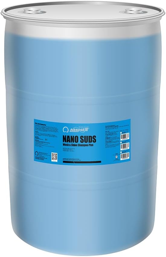 Nanoskin NANO SUDS Foaming Car Wash Shampoo 55 Gallons - Works with Foam Cannon, Foam Gun, Bucket Washes, Car Soap for Pressure Washer | Safe for Cars Trucks, Motorcycles, RVs & More | Fruity Scented