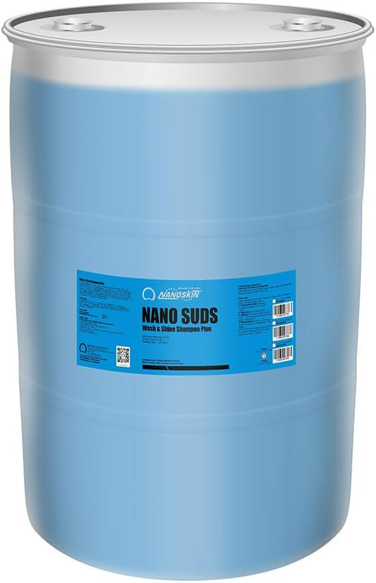 Nanoskin NANO SUDS Foaming Car Wash Shampoo 55 Gallons - Works with Foam Cannon, Foam Gun, Bucket Washes, Car Soap for Pressure Washer | Safe for Cars Trucks, Motorcycles, RVs & More | Fruity Scented