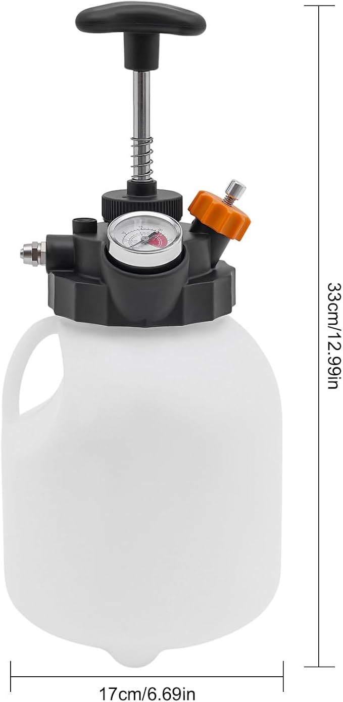 3L Manual Transmission Fluid Pump Tool with 12 Adapters, Universal ATF Filler System & Transfer Pump for Ford BMW Honda Nissan VW Audi - Oil Coolant Brake Fluid Change Kit, Leak-Proof Design