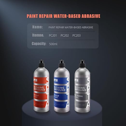 SPTA Polishing Compound Car Scratch & Swirl Remover Rubbing Compound & Finishing Polish Buffing Compound Swirl Remover for Cars Automotive Paint Correction (16.91 oz)