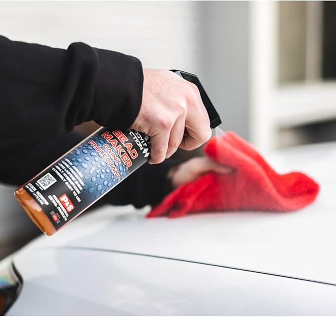 P & S PROFESSIONAL DETAIL PRODUCTS Bead Maker + 4 Eagle Edgeless Microfiber Towels - Combo Kit - Paint Protectant & Sealant, Easy Spray & Wipe Application (1 Gallon + 1 Pint)