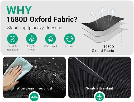 MIU COLOR Car Trunk Organizer with Lid, Collapsible Car Storage Organizer with Reinforced Leather Handles, Non-Slip Bottom, Trunk Organizer for SUV, Van, Jeep (Black with Strap, Extra Large)