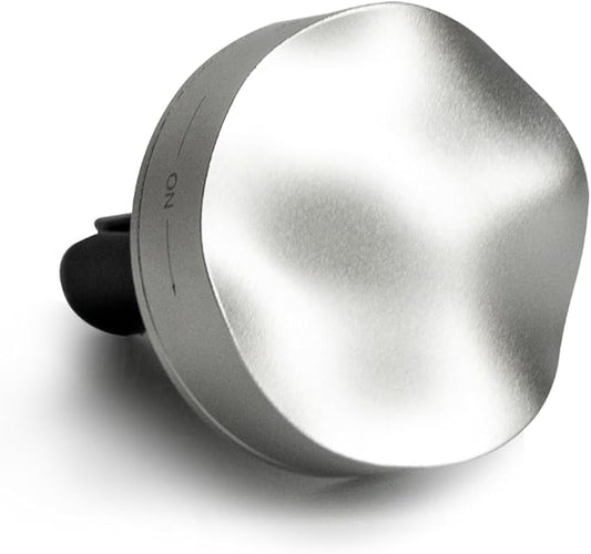 THEDOTS Series Metal Wave Car Air Freshener Vent Clip, Frosted Ebony, Water Ripple Design, Long-lasting Fragrance, Gift for Drivers