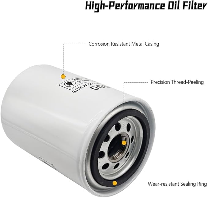 Diesel Fuel Filter Kit Fit for Nissan Titan XD 5.0L Cummins Engines 2016-2019, with Fuel Filter Water Separator and Oil Filter, Replace 1603-EZ40A, 16403-EZ41A, DGF41920+D10652, 15208-EX40A