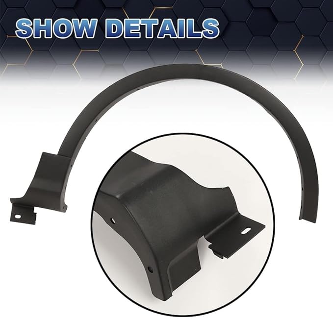 PIT66 Front Right Fender Flare,Compatible with 2013 2014 2015 2016 2017 Ford Escape Wheel Well Arch MoldingCJ5Z-16268-AB