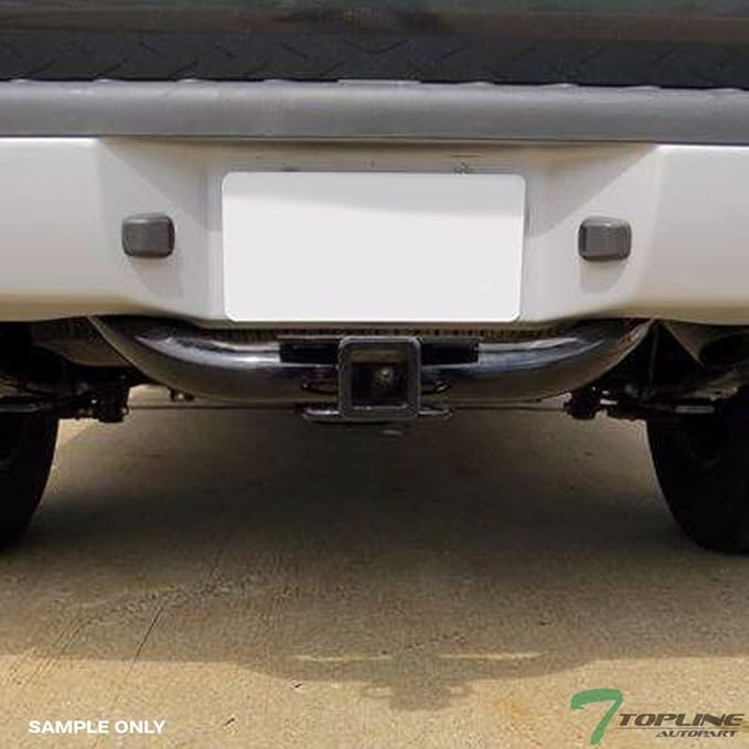 Class 3 III Black 2" Receiver Tube Rear Bumper Trailer Tow Hitch Towing Mount Compatible with 05-15 Xterra