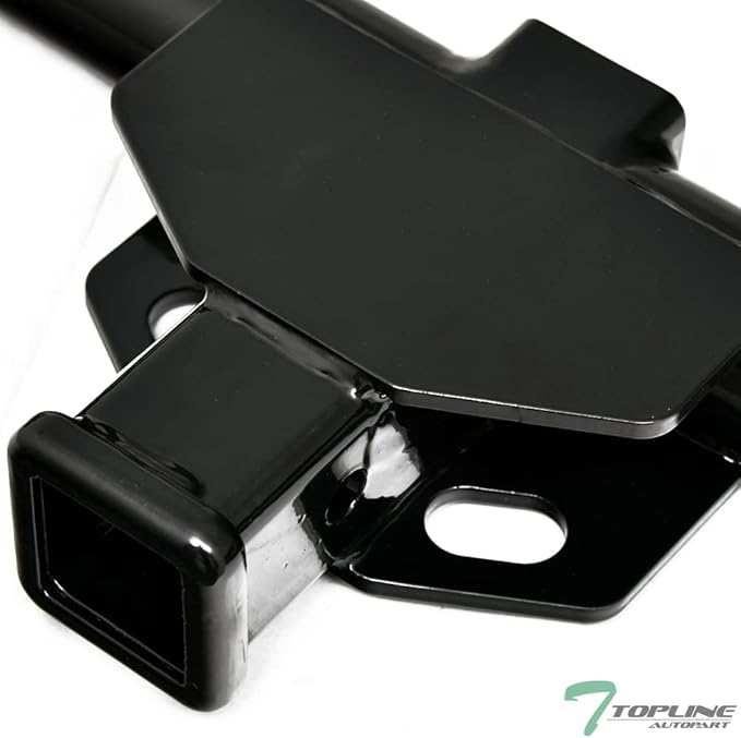 Class 3 III Black 2" Receiver Tube Rear Bumper Trailer Tow Hitch Towing Mount Compatible with 04-20 Toyota Sienna