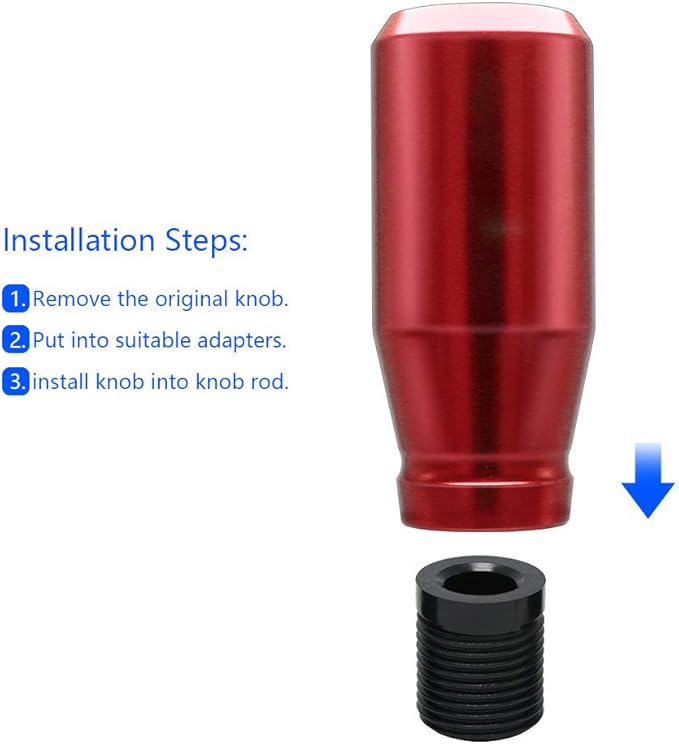 Gear Shift Knobs Racing JDM Type-R Style 5 Speed Manual Universal Fit Compatible with Mazda Tacoma STi Nismo 2004 Honda Accord Subaru