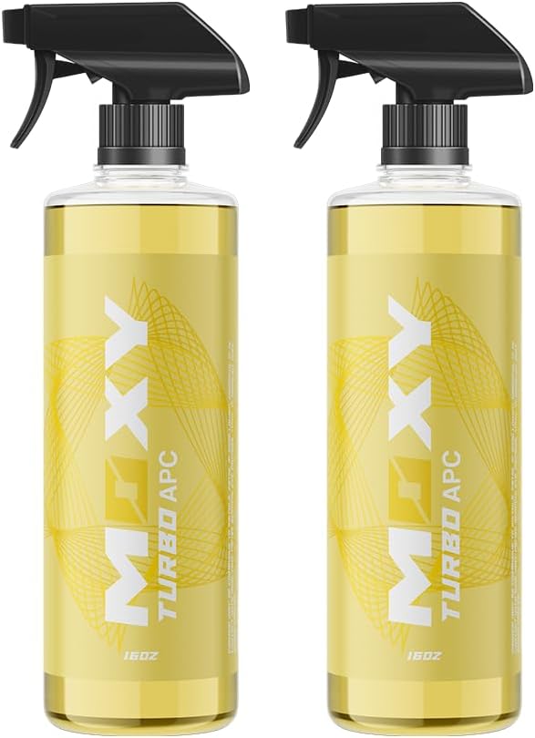 Moxy Turbo APC Concentrate - (16oz Case of 2) - All Purpose Car Cleaner - Cleaning Spray for Car Detailing - Wheel Cleaning Kit Safe for Cars, SUVs, Motorcycles, RVs, and Trucks