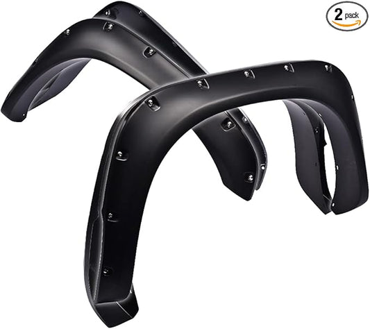 G-PLUS Fender Flares Pocket Rivet Style Wheel Cover Compatible with 2002-2008 Dodge Ram 1500/2003-2009 Ram 2500 3500 (Fleetside Models Only)