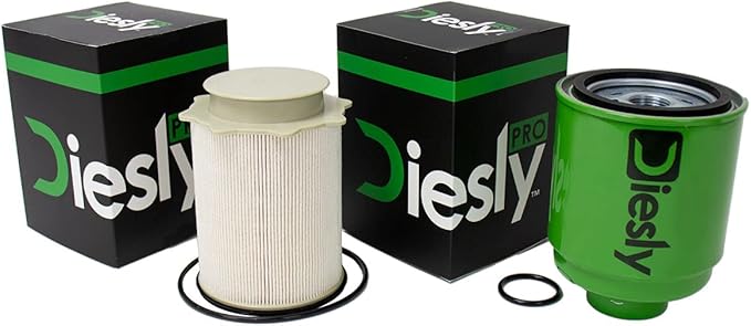 Diesly Pro 6.7L Cummins Fuel Filters | LIFETIME INJECTOR WARRANTY | Oil Filter | Air Filter | Cabin Air Filter | Fits 2013-2018 RAM 2500 3500 Diesel Trucks