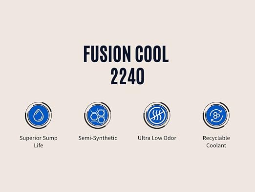 Fusion Cool 2240 | General Purpose Coolant for Cutting and Grinding Machine Shop Operations | Semisynthetic (55 Gallon Drum)