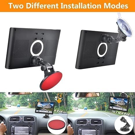 GPS Navigator for Car, Latest 2025 Map 9 inch Touch Screen Car GPS 256-16GB, Voice Turn Direction Guidance, Support Speed and Red Light Warning, North America Lifetime map Free Update