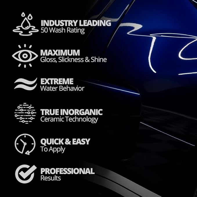 CERAKOTE® Platinum Rapid Ceramic Paint Sealant Spray - 14 oz Bottle - Maximum Gloss & Shine – Extremely Hydrophobic – Unmatched Slickness - Ceramic Spray Coating - 50 Wash Rating